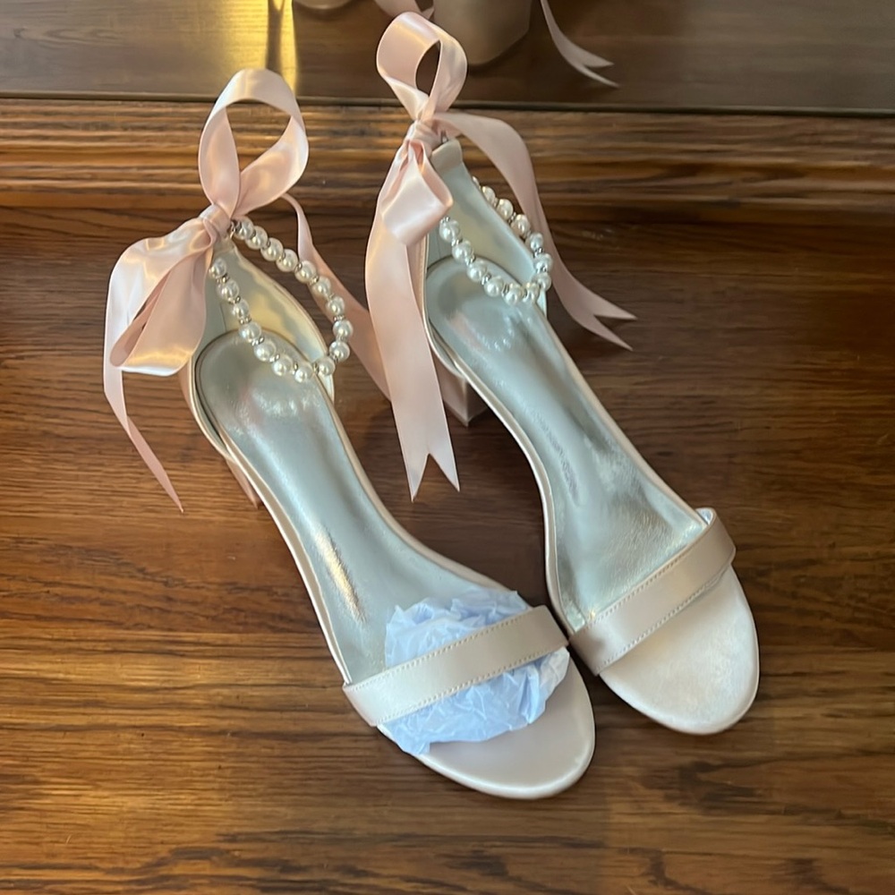 Champagne color dress shoe